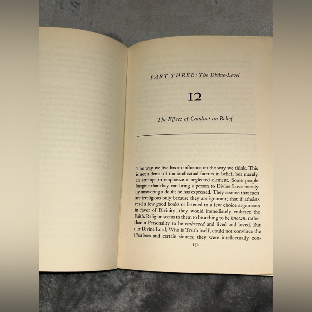 Lift Up Your Heart By Fulton J. Sheen Bishop, 1952, Catholic Hardcover Novel - Picture 7 of 10